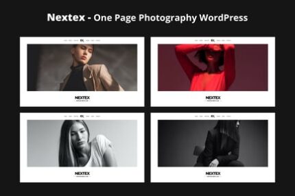 Nextex - One Page Photography WordPress Theme