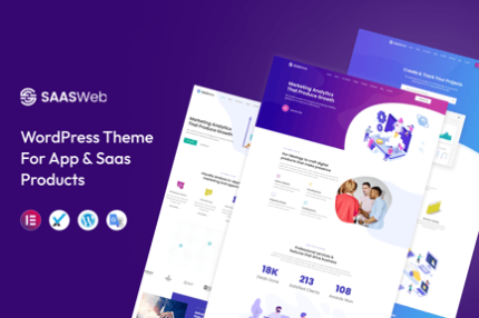 Saasweb - WordPress Theme For App & Saas Products