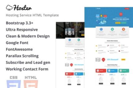 Hoster | Hosting Service HTML Template