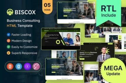 Biscox - Consulting Business HTML Template