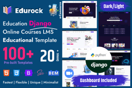 Edurock - Django Education Bootstrap 5 Template