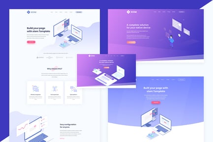 XIOM – SaaS, Software and Startup HTML Template