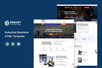 Erdunt - Industrial Business HTML Template