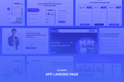 App Landing Page HTML Template