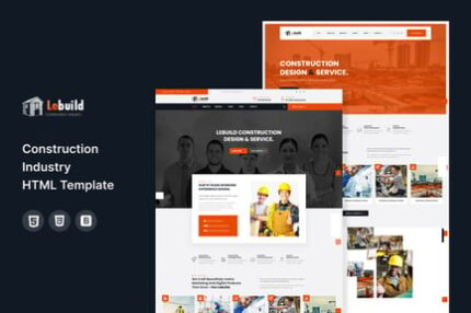 Lebuild - Construction Industry Company Template