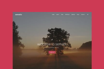 Sematic - One Page HTML5 Template