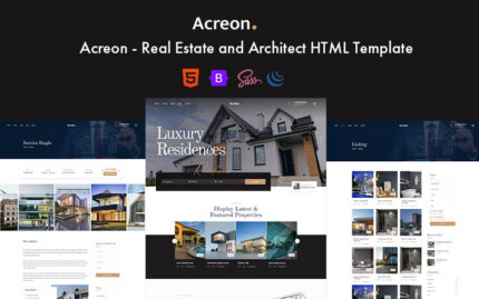 Acreon - Architecture & Real Estate HTML5 Template Website Template