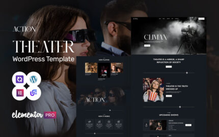 Acting - Theater Show, Movie Studio And Live Performances WordPress Elementor Theme WordPress Theme