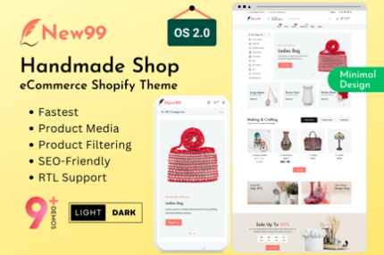 New99 - Handmade Shop eCommerce Shopify Theme 2.0