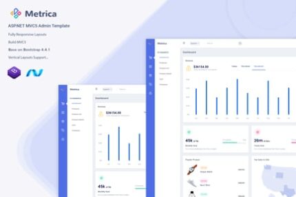 Metrica - ASP.NET MVC5 Admin & Dashboard Template