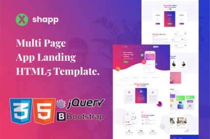 Xshapp - Multipage App Landing HTML5 Template