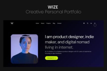 Wize - Creative Personal Portfolio