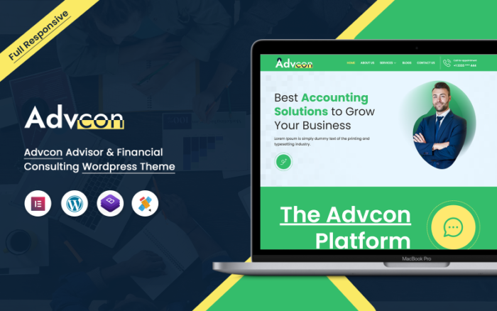 Advcon Advisor & Financial Consulting Wordpress Theme WordPress Theme