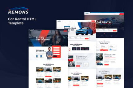 Remons - Car Rental HTML Template