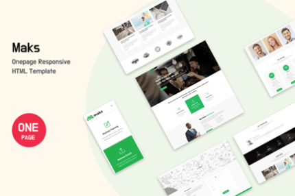 Maks - Onepage Responsive HTML Template