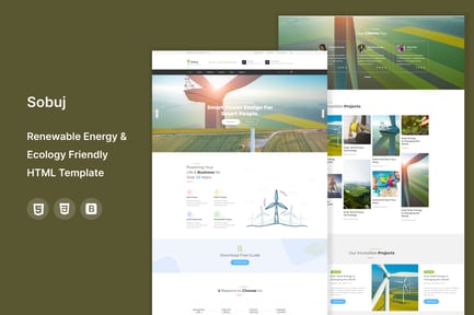 Sobuj -Energy & Ecology Industrial Template