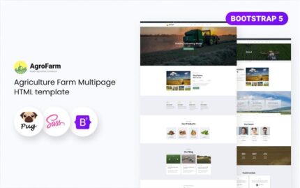 Agrofarm - Agriculture Farm HTML5 Website Template