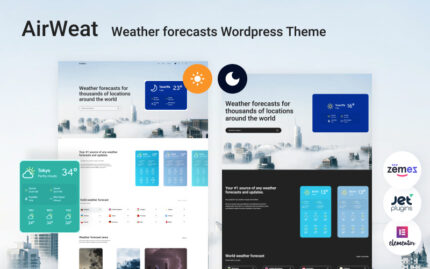 AirWeat - Weather Forecast Service WordPress Theme