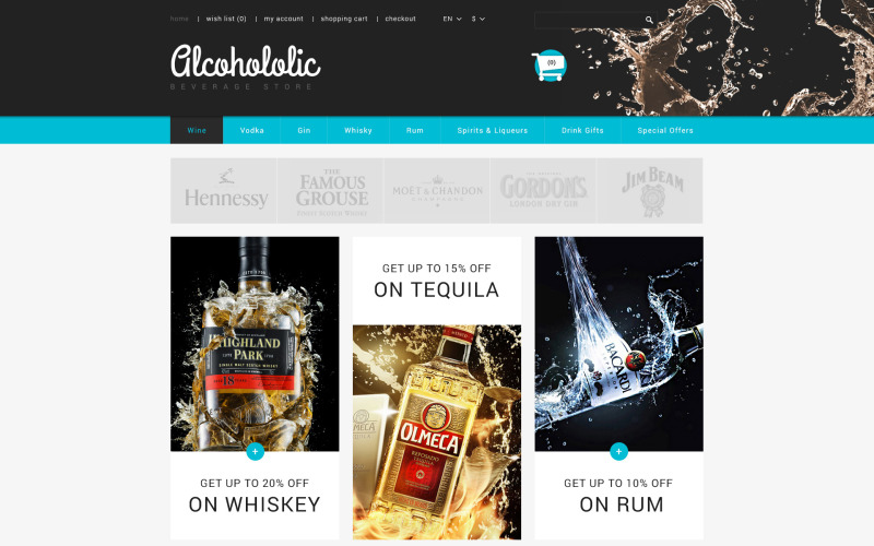 Alcoholic Beverages Store PrestaShop Theme