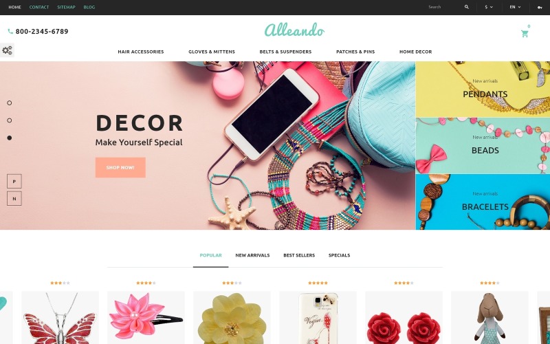 Alleando - Decor Accessories Responsive PrestaShop Theme