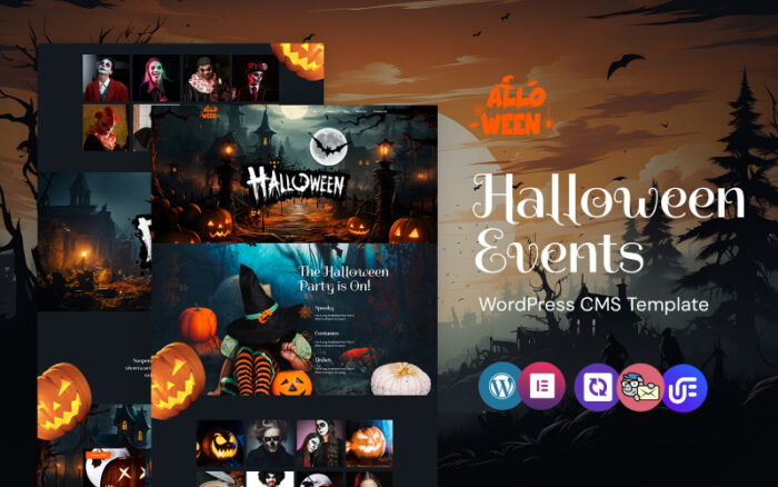 AlloWeen - Halloween Party And Events WordPress Elementor Theme WordPress Theme