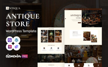 Antiqua - Antique Collectibles And Curiosities WordPress Elementor Theme WordPress Theme