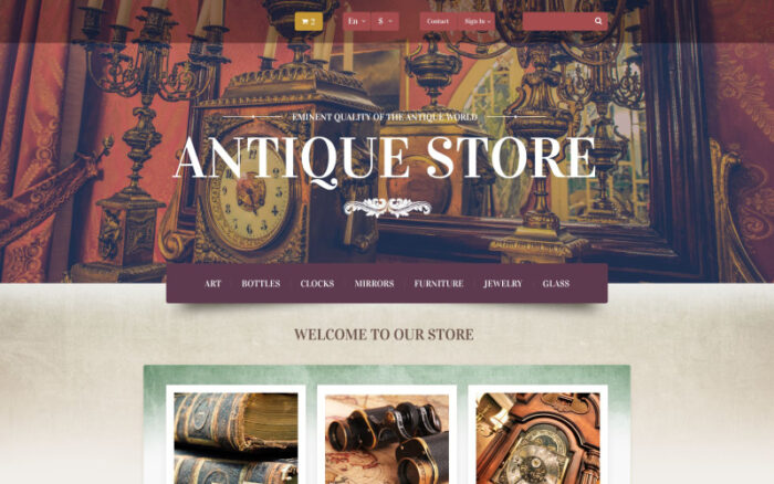 Antique Store PrestaShop Theme