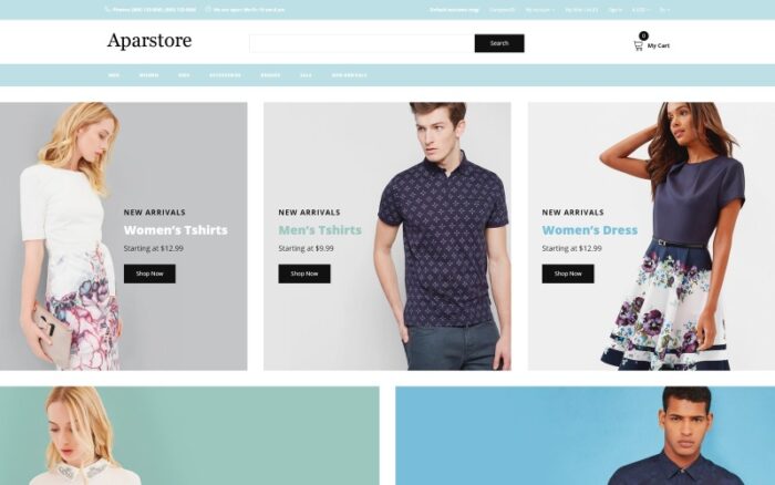 Aparstore - Clothing Multipage Modern OpenCart Template