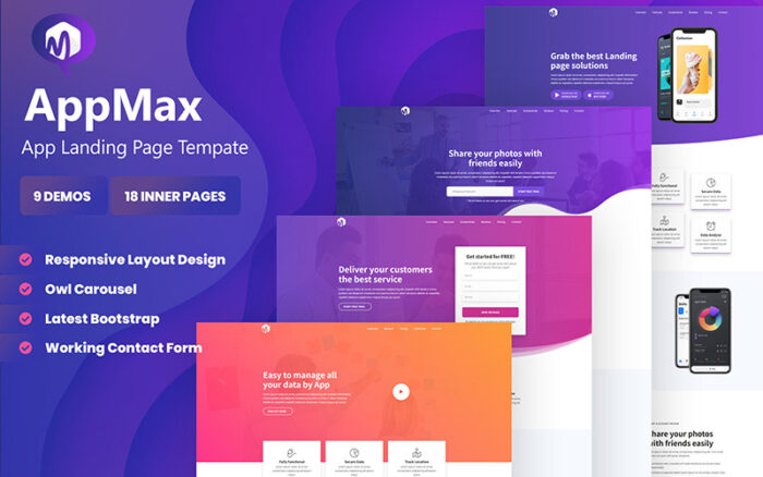 Appmax - App Landing WordPress Theme