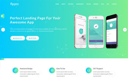 Appro - App Landing Page HTML Template Landing Page Template