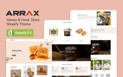 Arrax - Honey & Food Store Shopify Theme