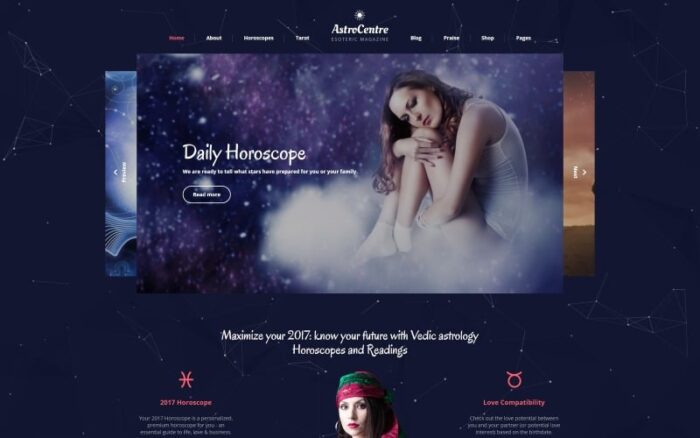 AstroCentre - Astrology Multipage Website Template