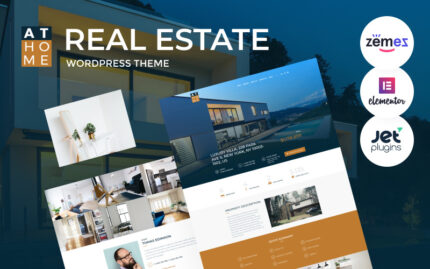 At Home - Real Estate WordPress Elementor Theme WordPress Theme