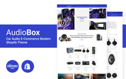 AudioBox - Car Audio E-Commerce Modern Shopify Theme