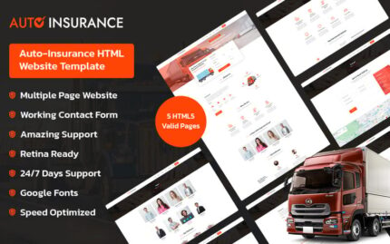 Auto-Insurance HTML Website Template