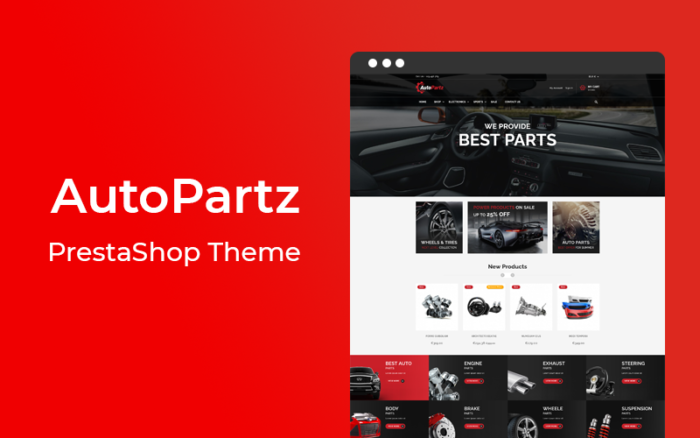 AutoPartz - Responsive Prestashop Theme PrestaShop Theme