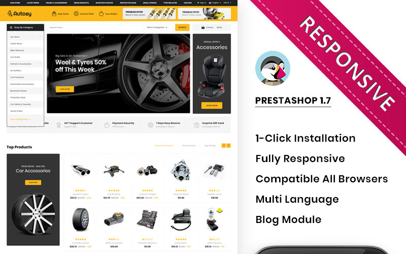 Autory - The Mega Automobile Store PrestaShop Theme