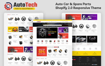 Autotech - Automotive Car & Spare Parts Mega Store Multipurpose Shopify 2.0 Responsive Theme Shopify Theme