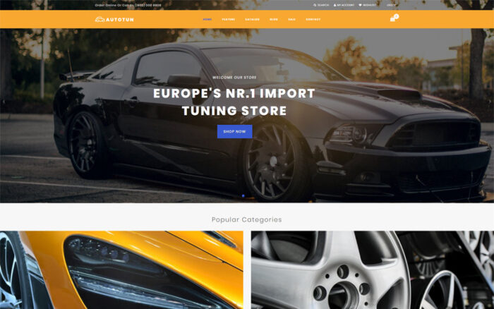 Autotun - Cars & Motorcycles Clean Shopify Theme