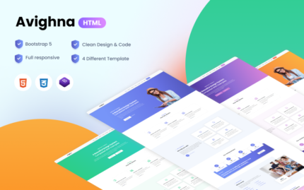 Avighna - Responsive Minimal Business Website Template