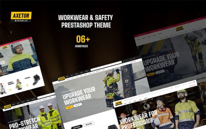 Axetor Elementor - Workwear & Safety Prestashop Template PrestaShop Theme