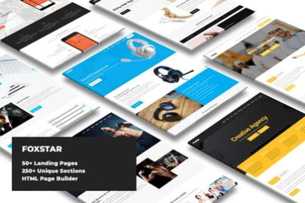 Foxstar - Landing Pages Pack With Page Builder