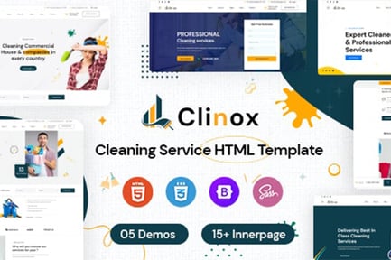 Clinox - Cleaning Services HTML Template