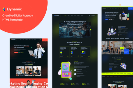 Dynamic - Creative Digital Agency HTML Template