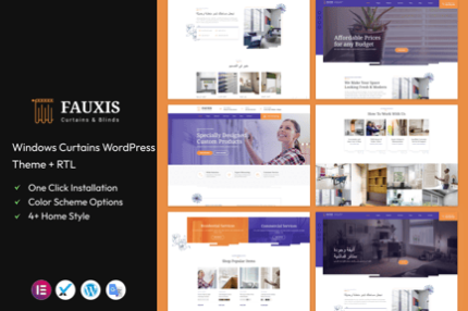 Fauxis - Windows Curtains WordPress Theme