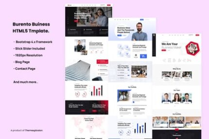 Burento - Corporate Business Agency HTML template