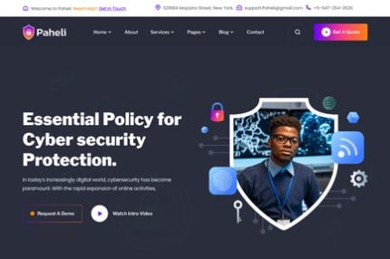 Paheli - Cyber Security HTML Template