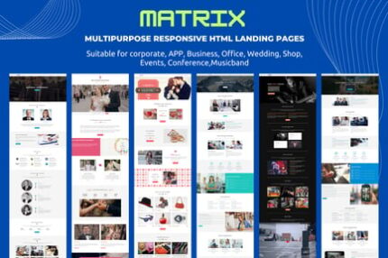 MATRIX - Multipurpose Responsive HTML Landing Page