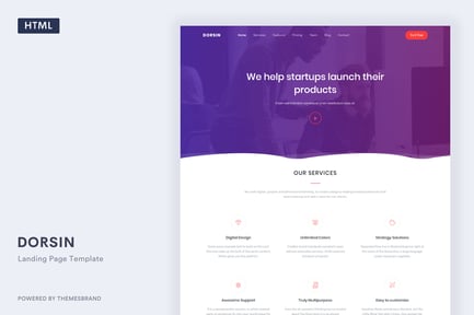 Dorsin - Landing Page Template