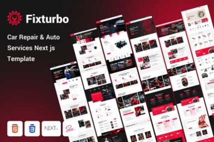 Fixturbo - Car Service & Auto Repair React Js